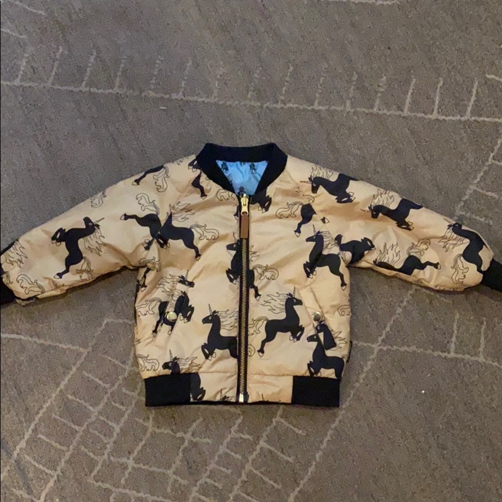 Mini Rodini Kids Jacket with Horse Print